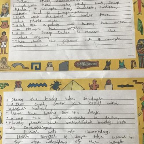 Year 3  : Ancient Egypt